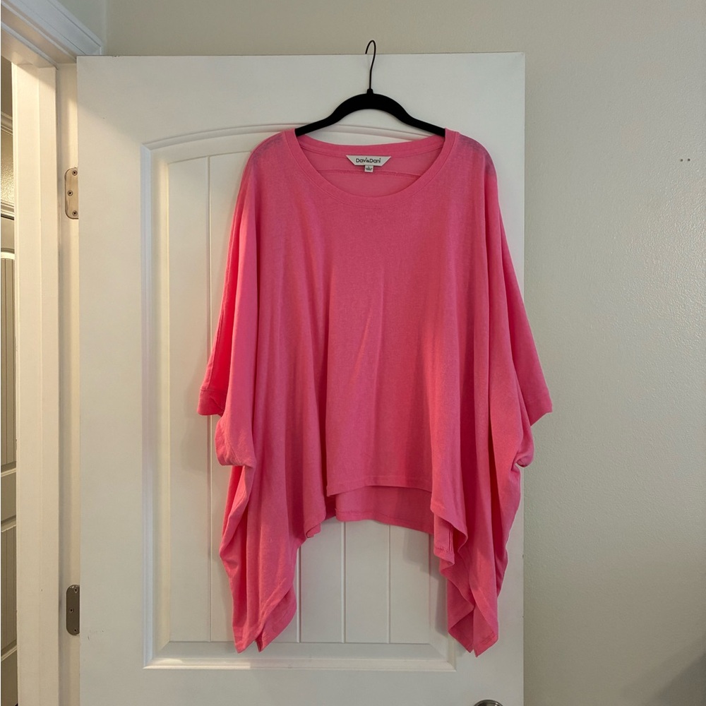 Pink Batwing Top